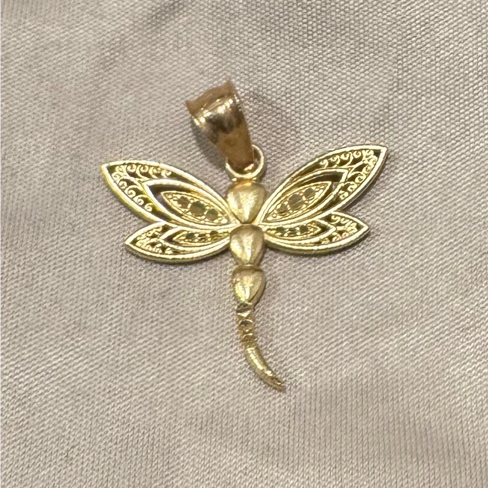 Vintage 14k Dragonfly charm